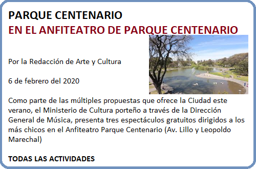 ANFITEATRO ACTIVIDADES